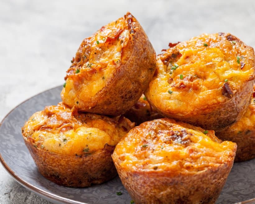 Muffins chorizo emmental