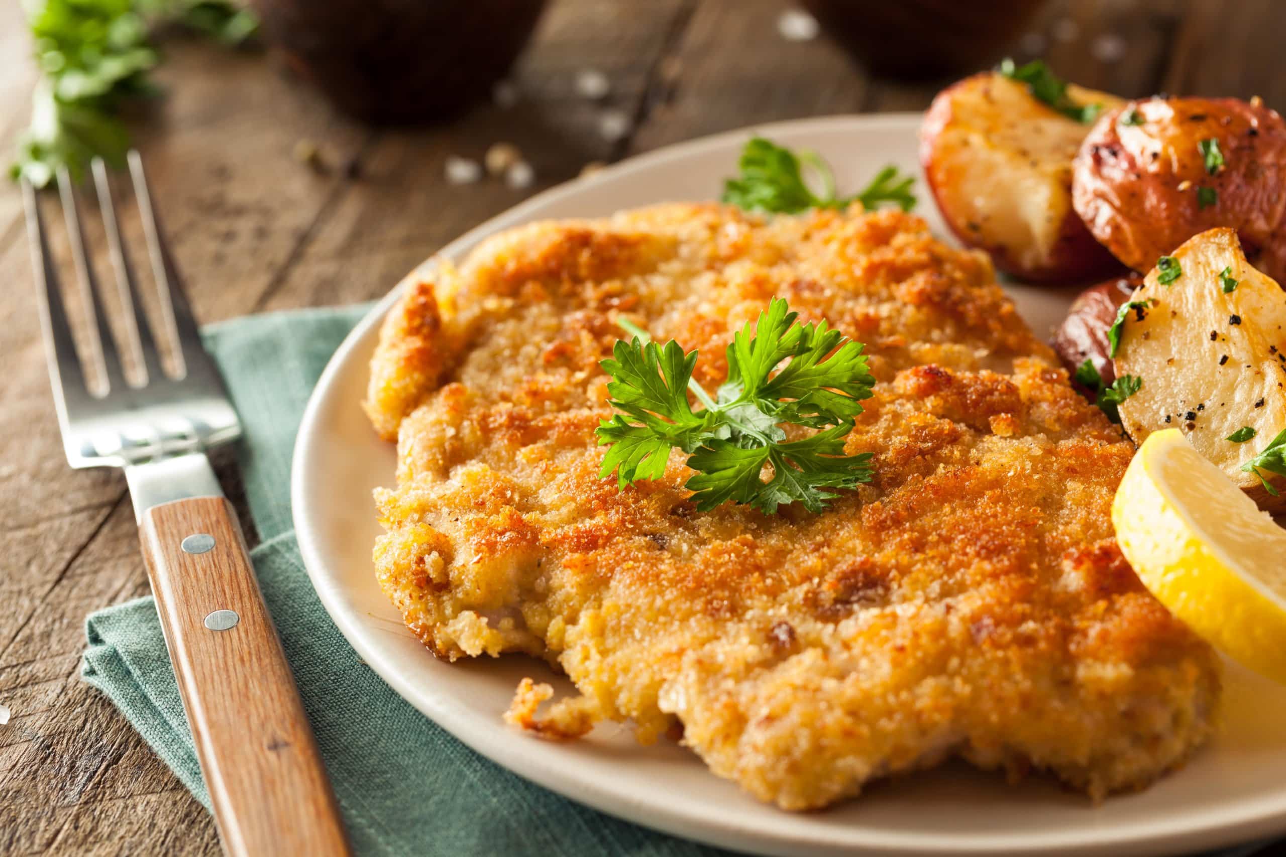 Côte de porc pannée | Del Maître