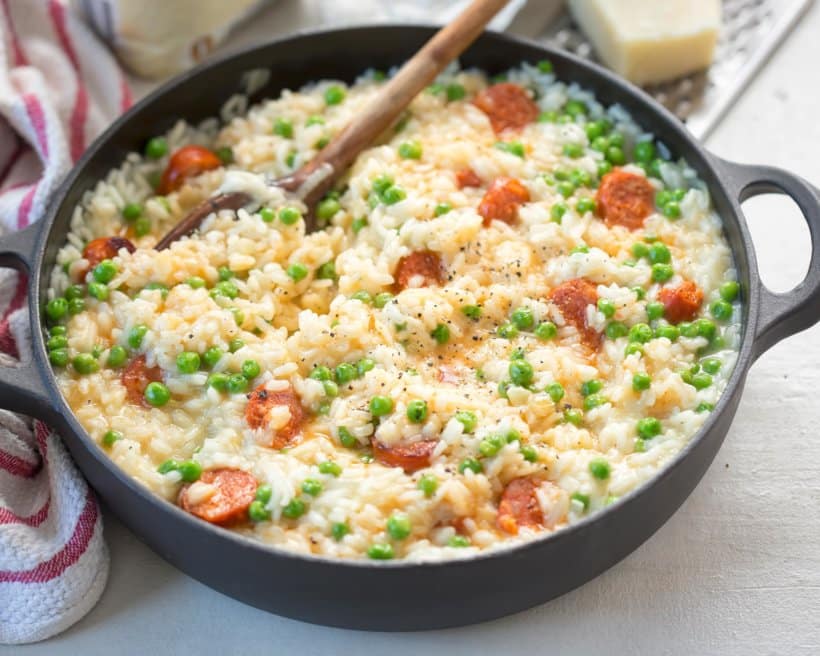 Risotto au chorizo