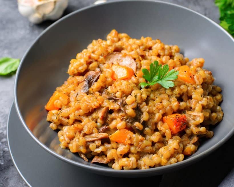 Risotto de courge et schüblig