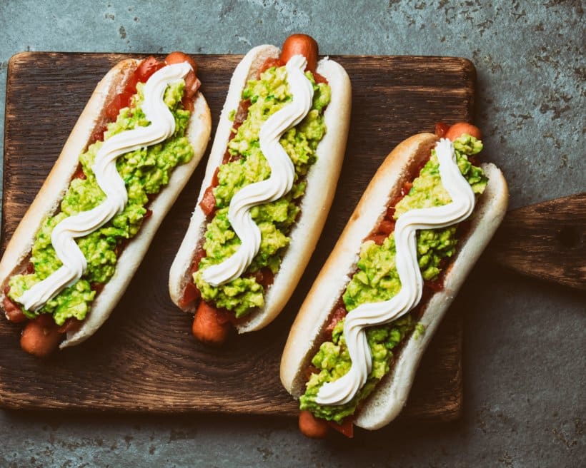 Hot-dog avocat