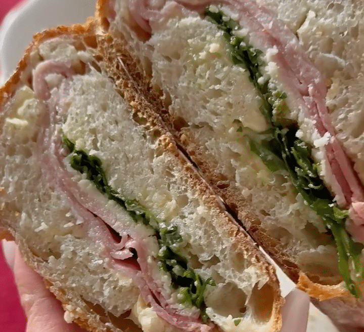 Sandwich gourmand jambon & fromage